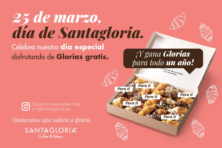 En SANTAGLORIA celebramos nuestro santoral regalando 31.000 GLORIAS