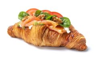 Croissant de massa mare amb salmó Santagloria