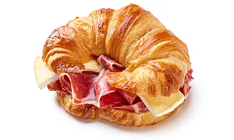 Croissant Jamón Iberico y Brie Santagloria