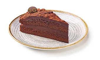 Chocolate cake slice Santagloria